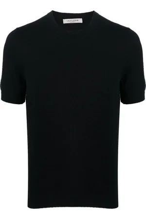 LA FILERIA Swetry, Mężczyzna, Czarny, 4XL, Czarna Koszulka Polo Dżersejowa
