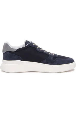 Hogan Buty, Mężczyzna, Niebieski, 40 1/2 EU, Włoskie Stylowe Buty Z Wiązaniem