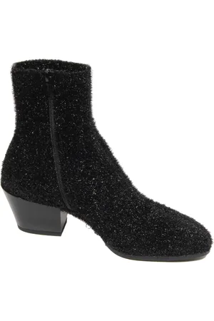 Hogan Buty, Kobieta, Czarny, 38 1/2 EU, Botki w skarpetce z czarnej skóry