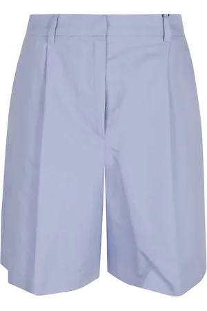Max Mara Szorty, Kobieta, Niebieski, S, Bawełna, Bermudy z bawełny i lnu