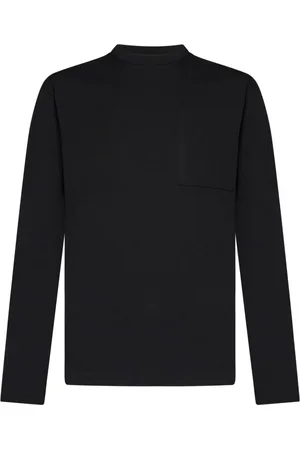 Jil Sander Koszulki, Mężczyzna, Czarny, S, Czarna Bawełniana Koszulka z Logo