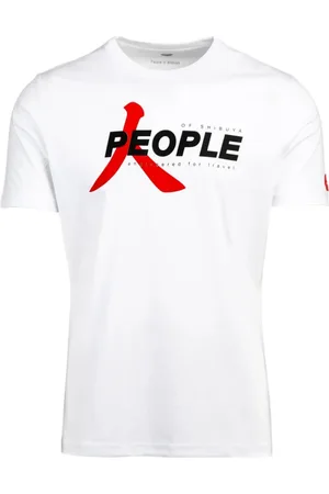 PEOPLE OF SHIBUYA Koszulki, Mężczyzna, Biały, S, Ultralekki T-Shirt