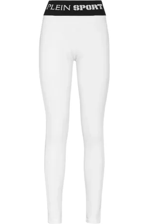 Philipp Plein Spodnie, Kobieta, Biały, M, Białe Legginsy Push-Up