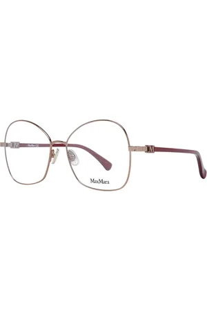 Max Mara Akcesoria, Kobieta, Wielobarwność, ONE SIZE, Brązowe Okulary Optyczne Dla Kobiet Styl Motyla