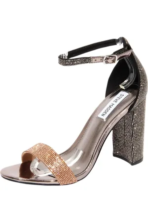 Steve Madden Buty, Kobieta, brązowy, 37 EU, Brązowy sandał Strass z obcasem 10cm