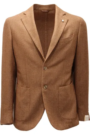 L.B.M. 1911 Kurtki, Mężczyzna, brązowy, S, Slim Fit Kurtka Wełniana Mix