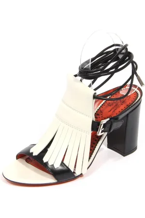santoni Buty, Kobieta, Biały, 37 1/2 EU, Biała Rose Collection Sandał Made in Italy