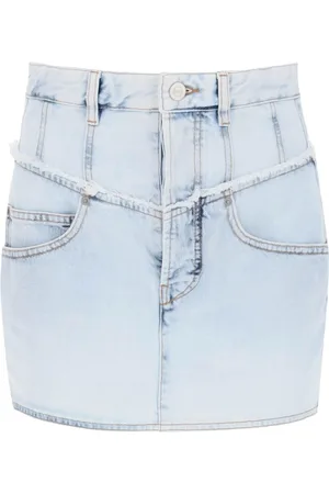 Isabel Marant Spódnice, Kobieta, Niebieski, S, Denim, Narjis Denim Mini Skirt