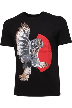 Neil Barrett Koszulki, Mężczyzna, Czarny, S, Slim Fit Koszula Made in Italy