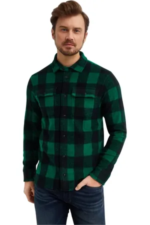 Ralph Lauren Koszule, Mężczyzna, Zielony, L, Bawełna, Koszula w kratę