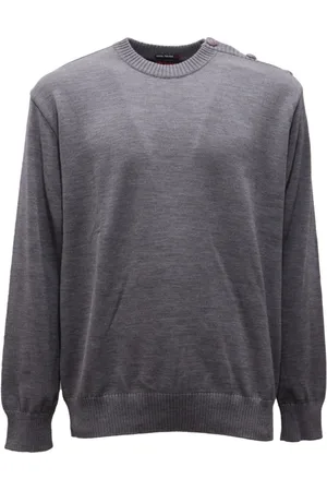 Paul & Shark Swetry, Mężczyzna, Szary, S, Cool Touch 4.0 Sweter z Wełny Szary