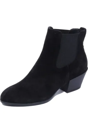 Hogan Buty, Kobieta, Czarny, 37 EU, Zamsz, Zamszowe Chelsea Botki Made in Italy