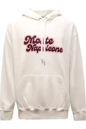 Family First Bluzy, Mężczyzna, Biały, L, Biała Bluza z Kapturem Made in Italy