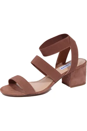 Steve Madden Buty, Kobieta, brązowy, 39 EU, Zamsz, Beżowa Elastyczna Sandał Izolat Model