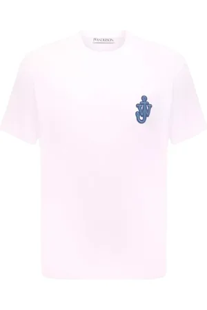 J.W.Anderson Koszulki, Mężczyzna, Biały, S, Bawełna, T-shirt z logo
