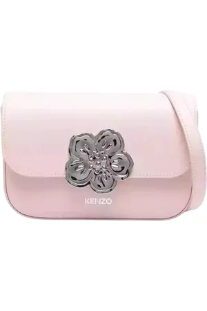 Kenzo Torebki, Kobieta, Różowy, ONE SIZE, Skóra, Różowa skórzana torebka Boke