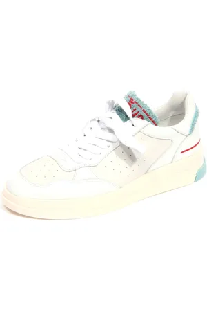 Ghoud Buty, Kobieta, Biały, 40 EU, Niskie Skórzane Sneakersy Biały/Niebieski