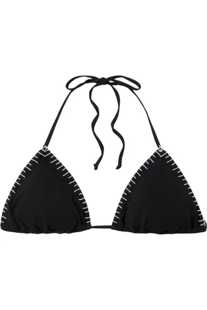 Marysia Stroje kąpielowe, Kobieta, Czarny, S, Nylon, Czarny Trójkątny Top Bikini
