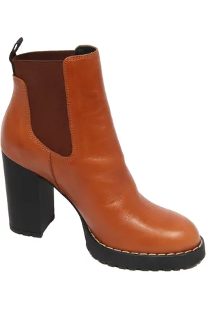 Hogan Buty, Kobieta, brązowy, 36 EU, Skórzane Chelsea Buty Wyprodukowane we Włoszech