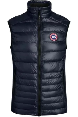 Canada Goose Kurtki, Mężczyzna, Niebieski, M, Granatowa Kamizelka Puchowa Hy Bridge Styl