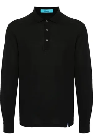 DRUMOHR Koszulki, Mężczyzna, Czarny, 2XL, Czarne Polo T-shirty i Pola