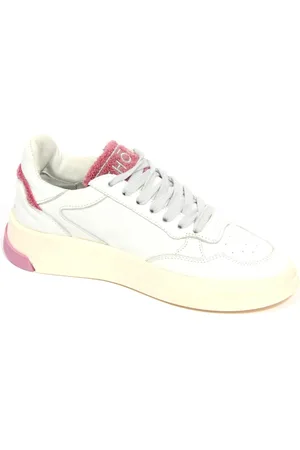 Ghoud Buty, Kobieta, Biały, 38 EU, Skóra, Białe/Różowe Skórzane Buty Sportowe