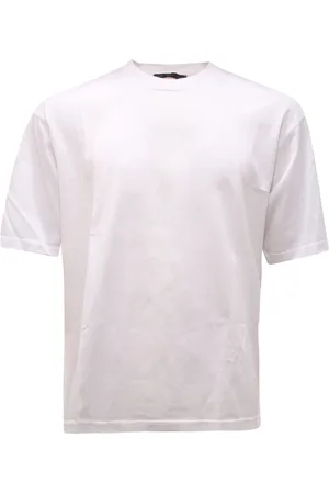 LOW BRAND Koszulki, Mężczyzna, Biały, M, Bluza z haftem jaskółki w białym kolorze