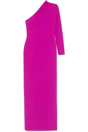 Solace Sukienki, Kobieta, Różowy, 2XS, Fuchsia Sukienka z Jednym Ramieniem