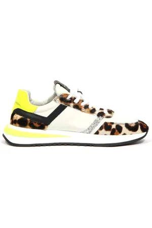 Philippe model Buty, Kobieta, Wielobarwność, 36 EU, Trampki z niską cholewką w panterkę
