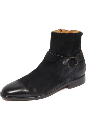 Moma Buty, Mężczyzna, Czarny, 40 EU, Zamsz, Zamszowy But W Stylu Vintage
