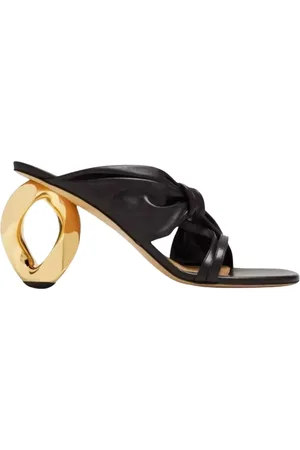 J.W.Anderson Buty, Kobieta, Czarny, 40 EU, Czarne skórzane klapki
