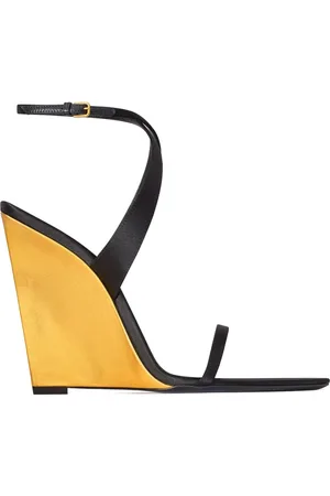 Saint Laurent Buty, Kobieta, Czarny, 35 EU, Stylowe Letnie Sandały