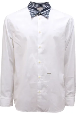 Dsquared2 Koszule, Mężczyzna, Biały, S, Włoska koszula model S74Dl 0686