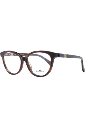 Max Mara Akcesoria, Kobieta, brązowy, ONE SIZE, Brązowe Okulary Optyczne Damskie Styl Motyla