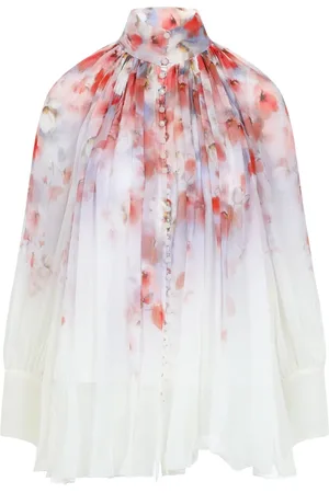 ZIMMERMANN Bluzki, Kobieta, Wielobarwność, M, Crush Smock Blouse