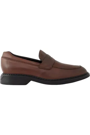 Hogan Buty, Mężczyzna, brązowy, 43 EU, Skóra, Brązowe skórzane mokasyny stylowy design