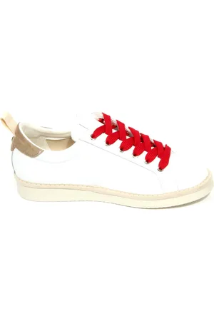 Panchic Buty, Mężczyzna, Biały, 42 EU, Włoski Styl Białe Czerwone Buty