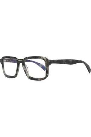 YOHJI YAMAMOTO Akcesoria, Mężczyzna, Szary, ONE SIZE, Męskie Okulary Optyczne z Filtrem Niebieskim