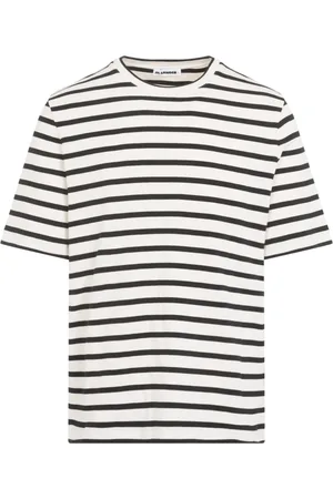 Jil Sander Koszulki, Mężczyzna, Biały, L, Bawełna, Bawełniana koszulka Bluejay