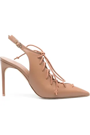 MALONE SOULIERS Buty, Kobieta, brązowy, 38 EU, Szpilki Slingback na Sznurowanie