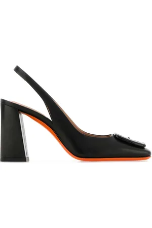 santoni Buty, Kobieta, Czarny, 36 EU, Czarne Skórzane Peaches Obcasy