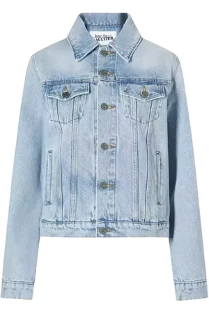 Jean Paul Gaultier Kurtki, Kobieta, Niebieski, S, Denim, Niebieska kurtka jeansowa z guzikami