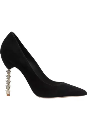 SOPHIA WEBSTER Buty, Kobieta, Czarny, 40 EU, Zamsz, Czarne Zamszowe Gwiazdkowe Szpilki