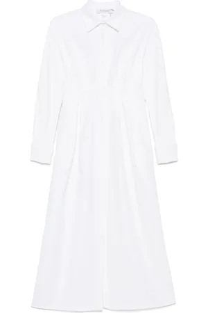 Max Mara Sukienki, Kobieta, Biały, 2XS, Białe Sukienki z Guzikami