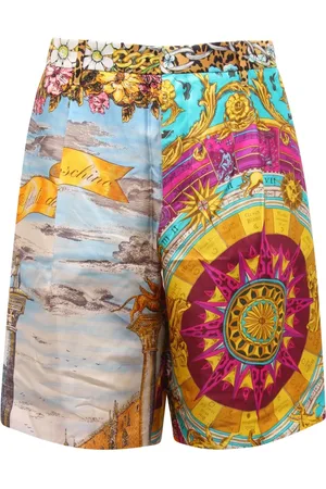 Moschino Szorty, Mężczyzna, Wielobarwność, L, Jedwabne Szorty Couture Wyprodukowane we Włoszech