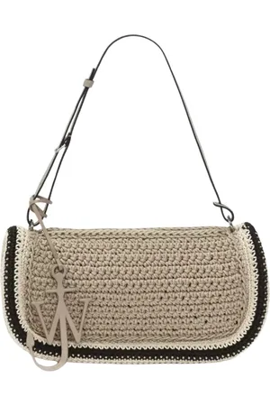 J.W.Anderson Torebki, Kobieta, Beżowy, ONE SIZE, Bawełna, Bumper 15 Crochet Shoulder Bag