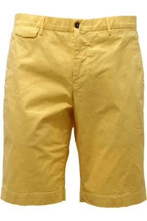 PT01 Szorty, Mężczyzna, Żółty, S, Bermudy w żółtej tkaninie stretch