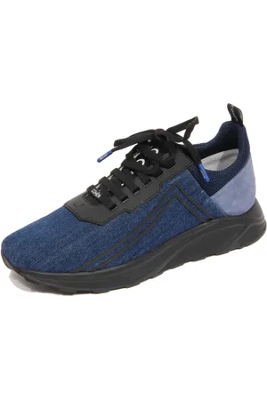 Jacob Cohen Buty, Mężczyzna, Niebieski, 40 EU, Zamsz, Buty z dżinsu/zamszu Spiridon niebiesko/czarny