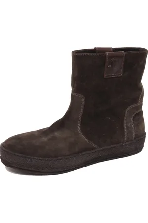 Moncler Buty, Mężczyzna, brązowy, 44 EU, Zamsz, Zielone Zamszowe Buty Botki