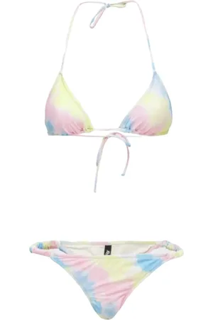 Reina Olga Stroje kąpielowe, Kobieta, Wielobarwność, M, Nylon, Strój kąpielowy Scrunchie w pastelowych kolorach
